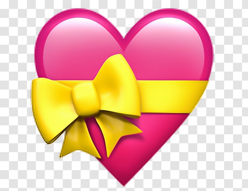 Emojipedia IOS IPhone Heart - Pink - Emoji Transparent PNG