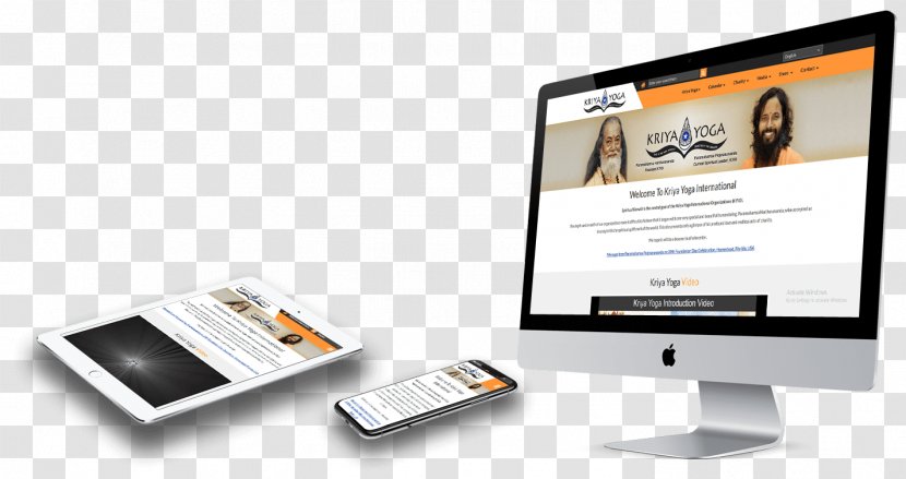 Kriya Yoga Digital Marketing Web Design - Display Device Transparent PNG