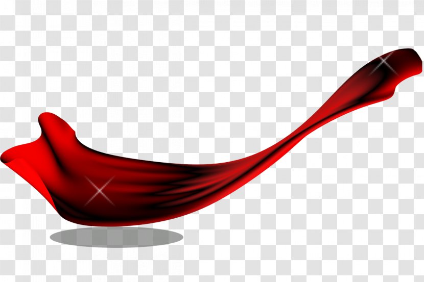 Red Ribbon Blue - Fly Satin Transparent PNG