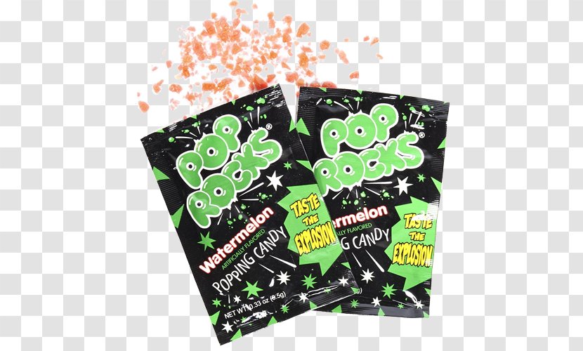Pop Rocks Chewing Gum Cotton Candy Cane - Label Transparent PNG