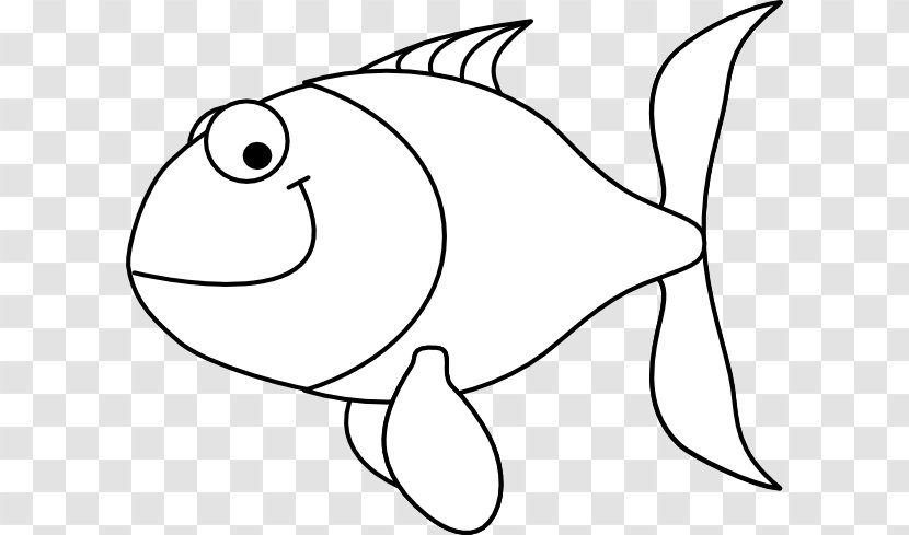 Black And White Whitefish Fishing Clip Art - Tree - Fish Outline Clipart Transparent PNG
