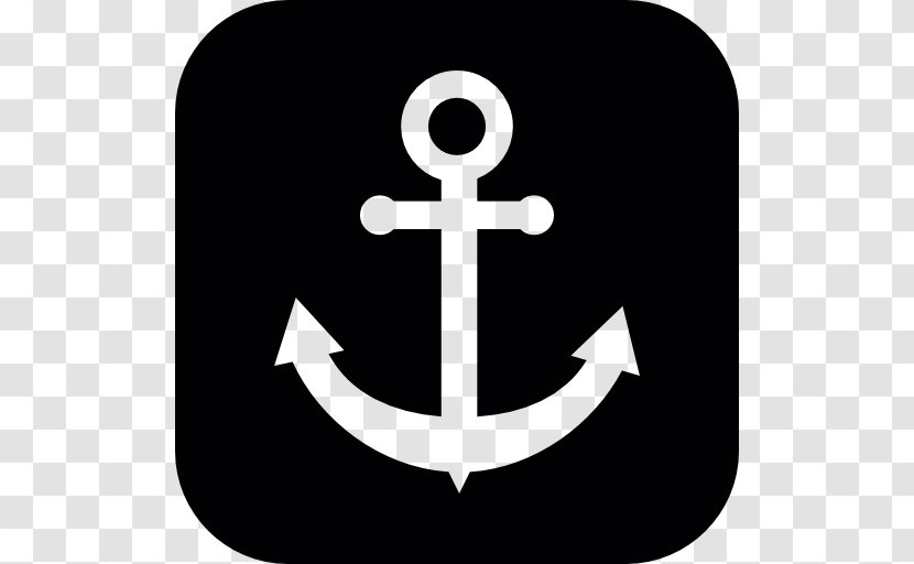 Anchor Boat Clip Art - Black And White Transparent PNG