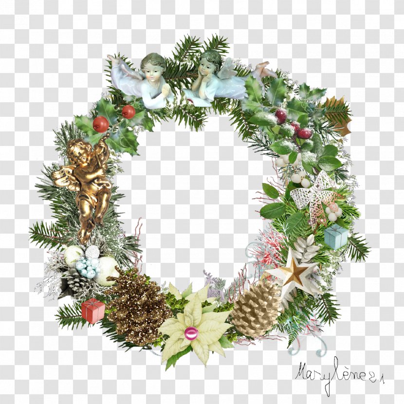 Advent Wreath Christmas Ornament Decoration - Conifer Transparent PNG