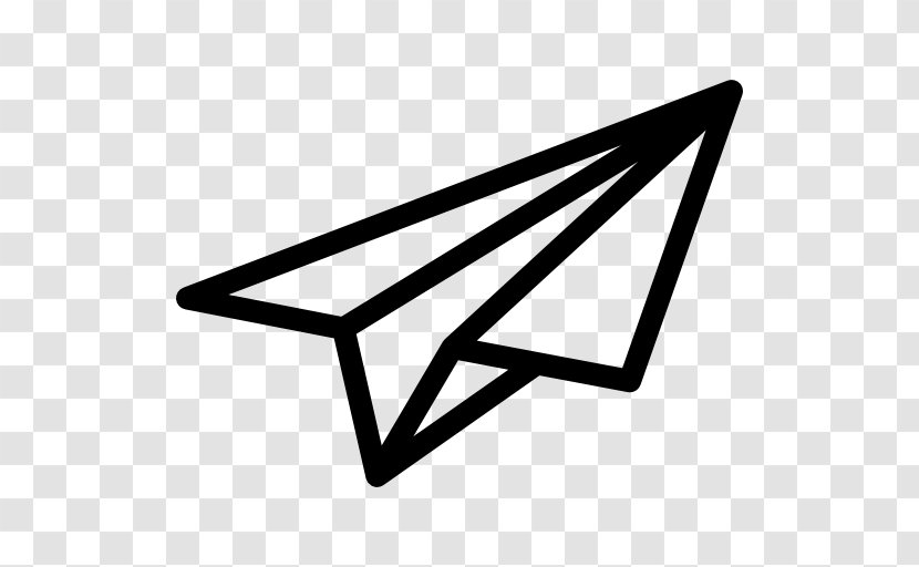 Airplane Paper Plane - Monochrome Photography Transparent PNG