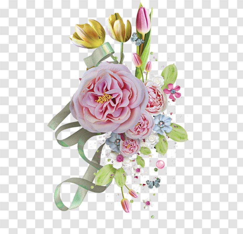 Garden Roses Paper Cut Flowers Centifolia - Digital Scrapbooking - Flower Transparent PNG