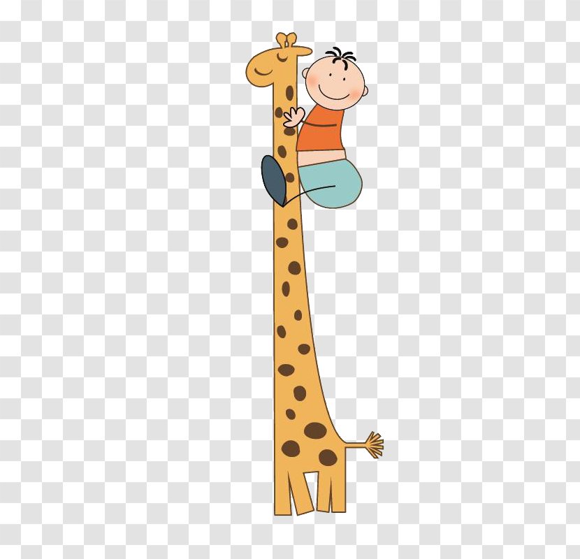 Baby Giraffes Cartoon Clip Art - Royaltyfree - Giraffe Transparent PNG