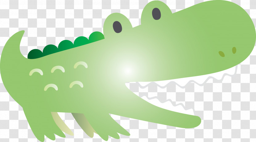 Green Crocodile Crocodilia Alligator Reptile Transparent PNG