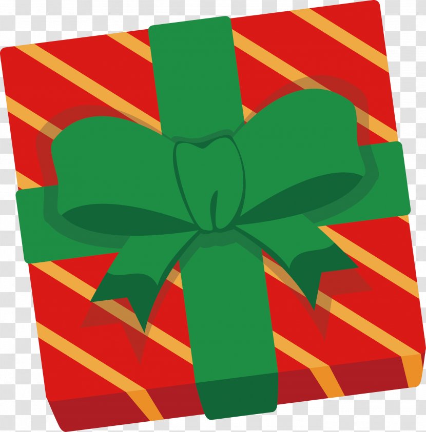 Gift Box Green - Rectangle - Bow Transparent PNG
