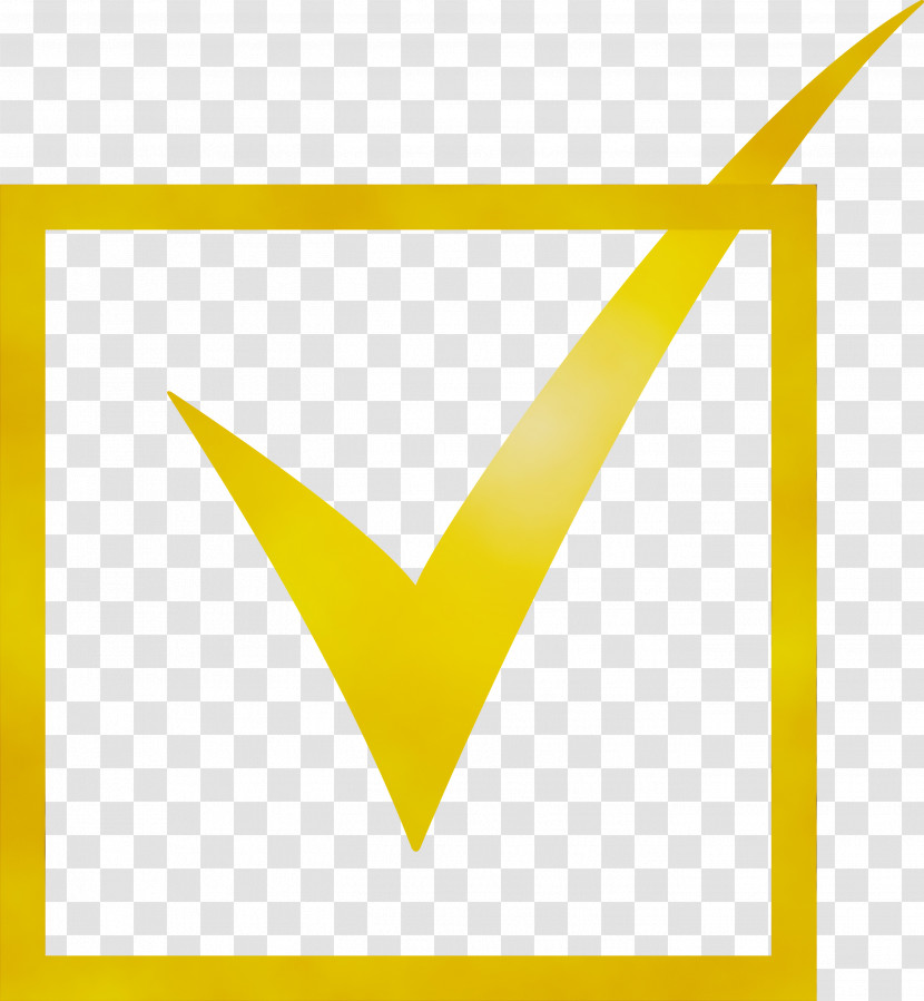 Line Triangle Yellow Symbol Paper Transparent PNG