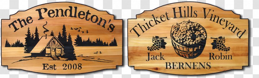 Recreation Brand Font - Wood Sign Board Transparent PNG