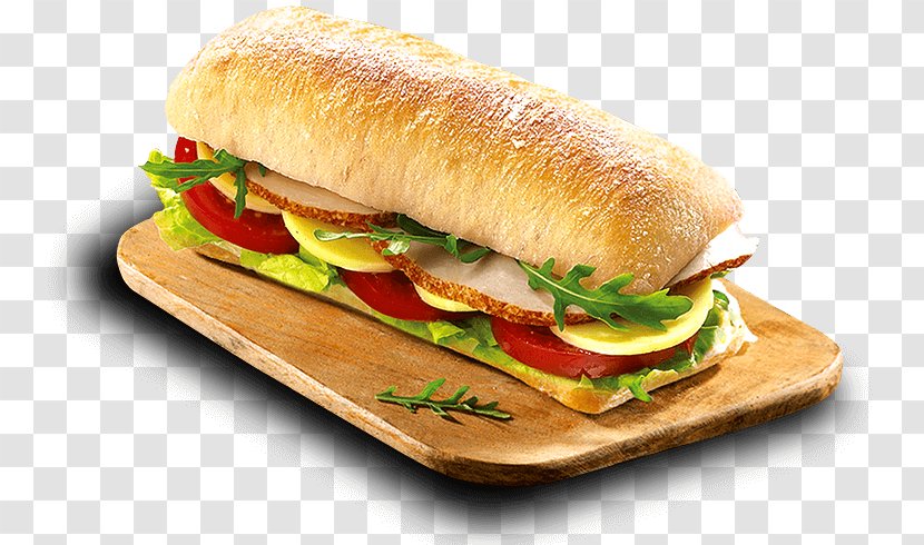 Ham And Cheese Sandwich Ciabatta Baguette Pizza Italian Cuisine - Fast Food - CHICKEN Transparent PNG