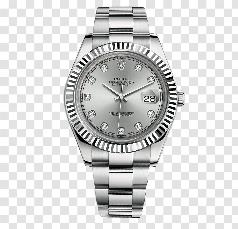 Rolex Datejust Submariner GMT Master II Daytona Sea Dweller - Strap - Watches Silver Watch Male Table Transparent PNG