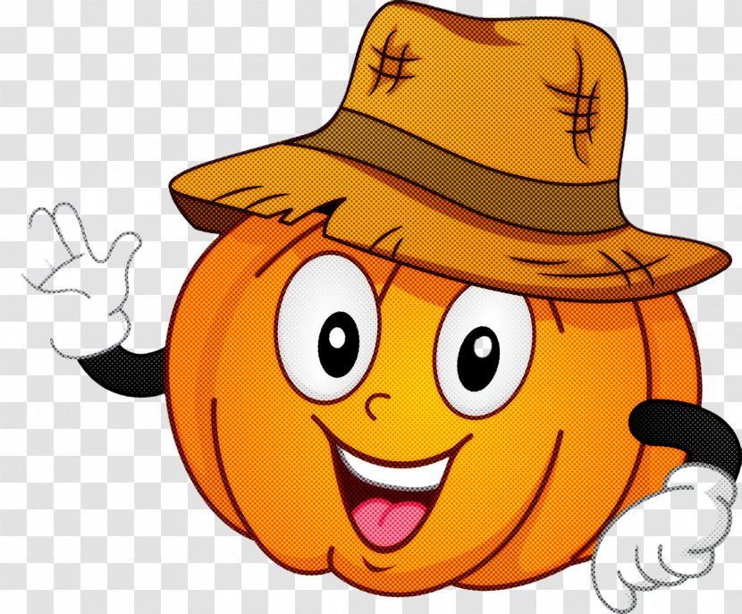 Orange - Facial Expression - Emoticon Headgear Transparent PNG