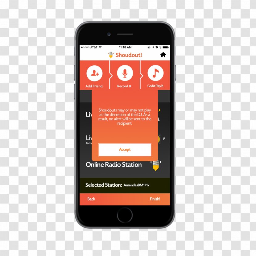 Feature Phone Smartphone IPhone Electronics Font - Orange Transparent PNG