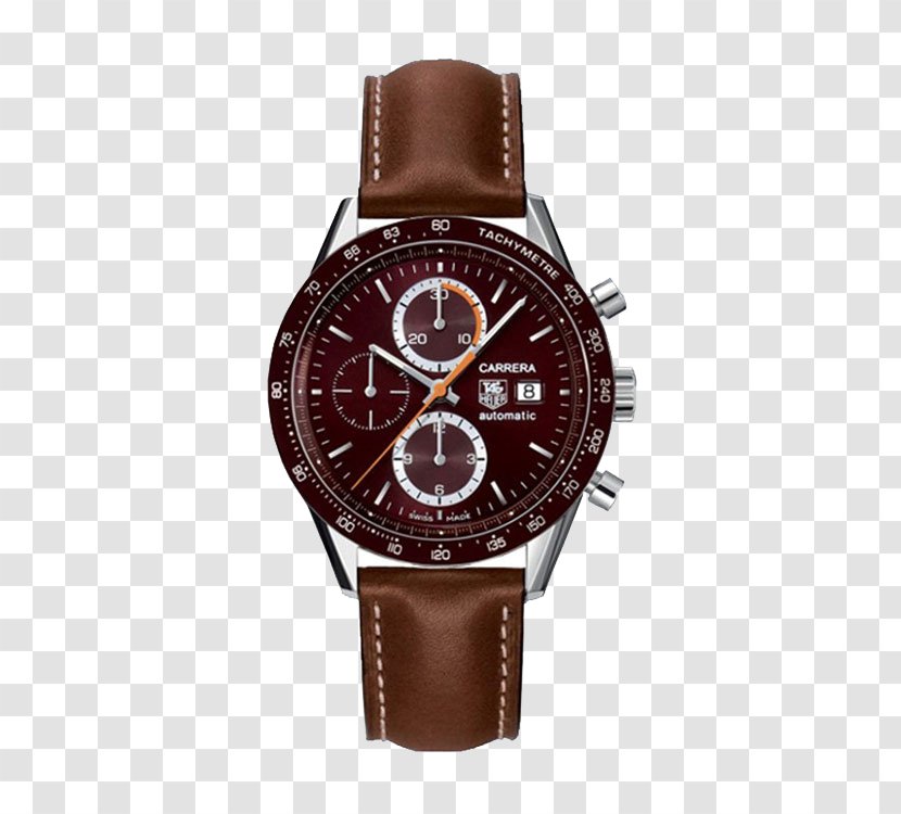 Automatic Watch TAG Heuer Chronograph Tachymeter - Strap - TAG,Heuer Leather Mechanical Watches Transparent PNG