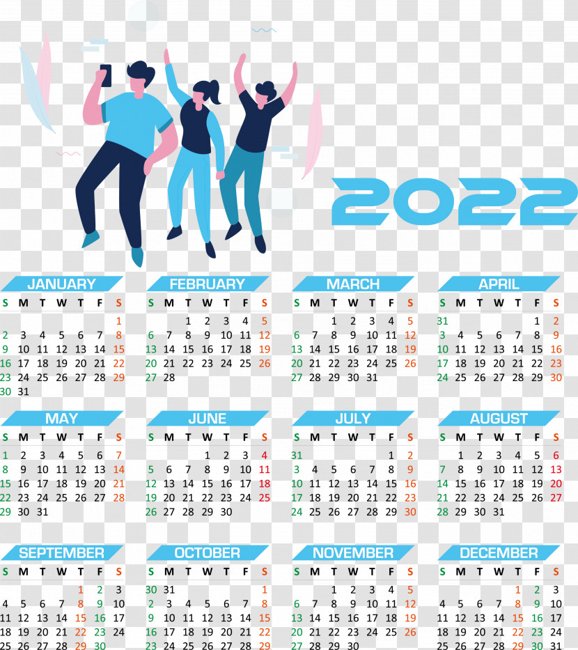 2022 Calendar Year 2022 Calendar Yearly 2022 Calendar Transparent PNG