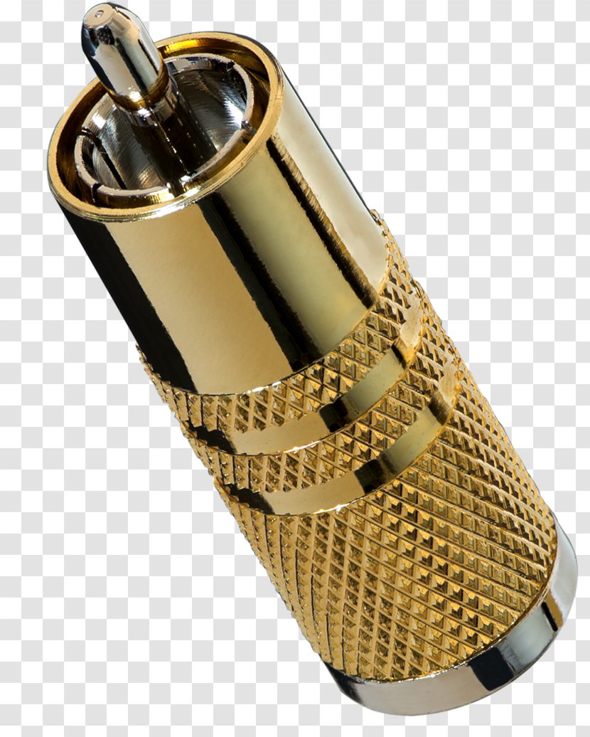 RCA Connector Electrical Brass Gold Plating - Rca Transparent PNG
