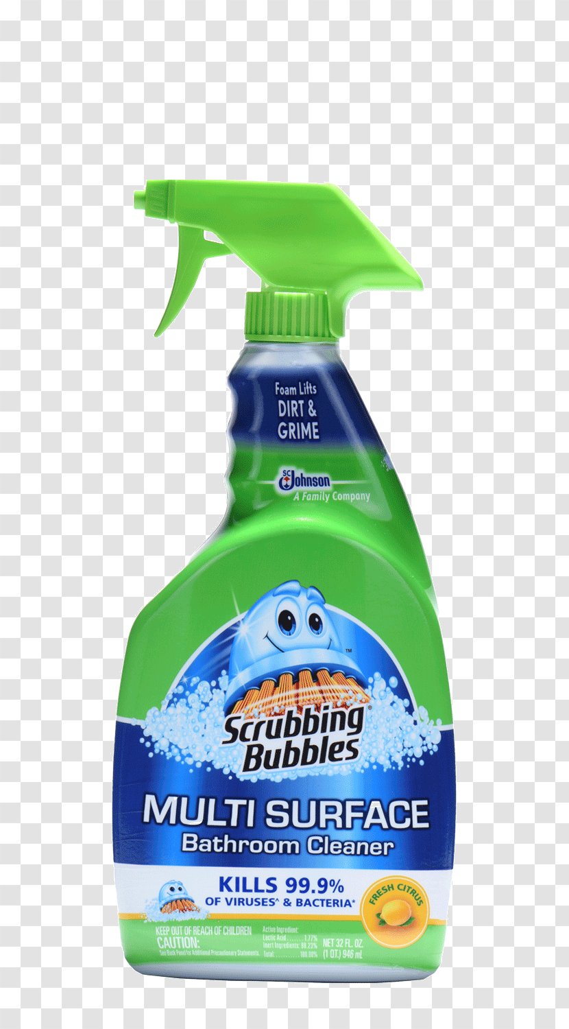 Scrubbing Bubbles Toilet Cleaner Bathroom Cleaning - Bathtub Transparent PNG