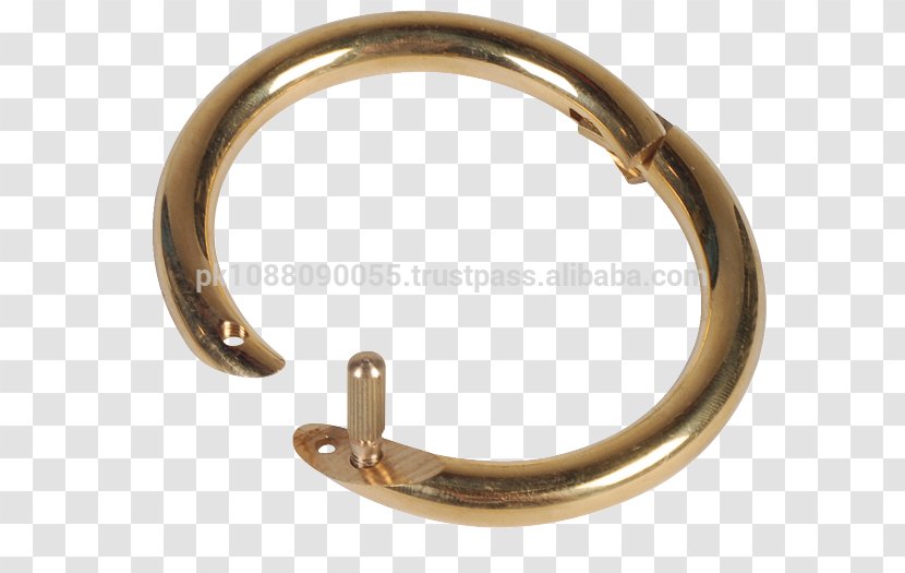 Cattle Bull Ring Jewellery Gold - Brass - Nose Piercing Transparent PNG