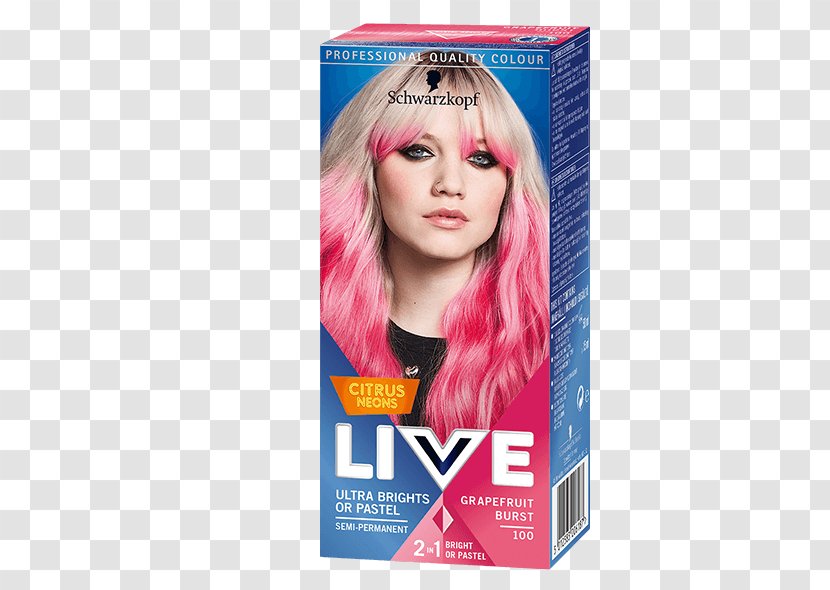 Hair Coloring Schwarzkopf Pastel Pink - Conditioner - Colour Burst Transparent PNG