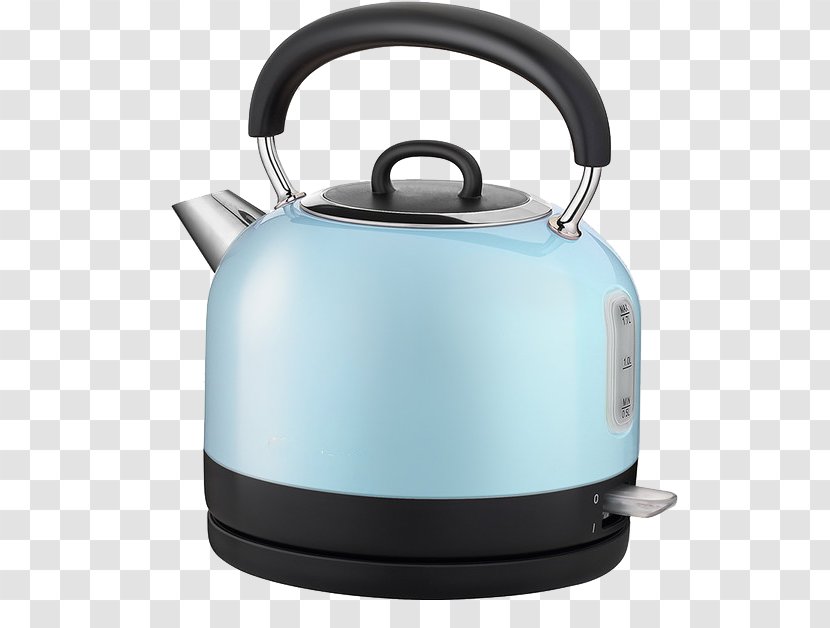 Electric Kettle Electricity Heating Water Boiler - Teapot - Light Blue Multi-purpose Transparent PNG