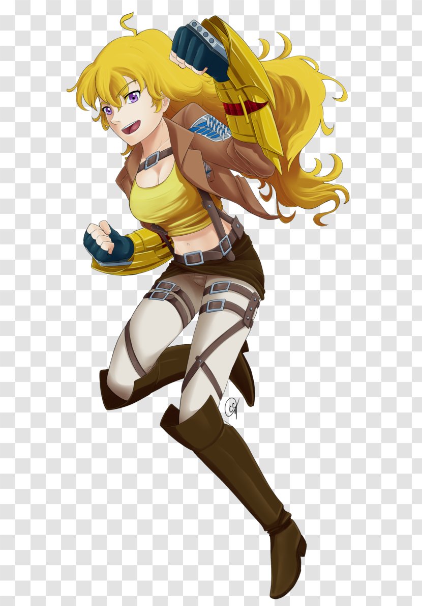 Yang Xiao Long Weiss Schnee Blake Belladonna Jaune Arc Attack On Titan - Cartoon Transparent PNG