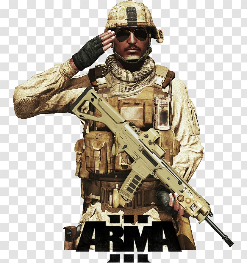 ARMA 3 Soldier Military Weapon Army - Desert Transparent PNG