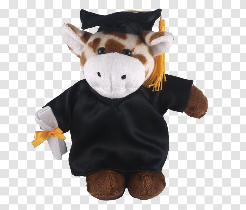Stuffed Animals & Cuddly Toys Graduation Ceremony Square Academic Cap Dress Giraffe - Tree Transparent PNG