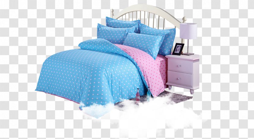 Bed Sheet Mattress Pillow Quilt - Cushion - Modern Blue Transparent PNG