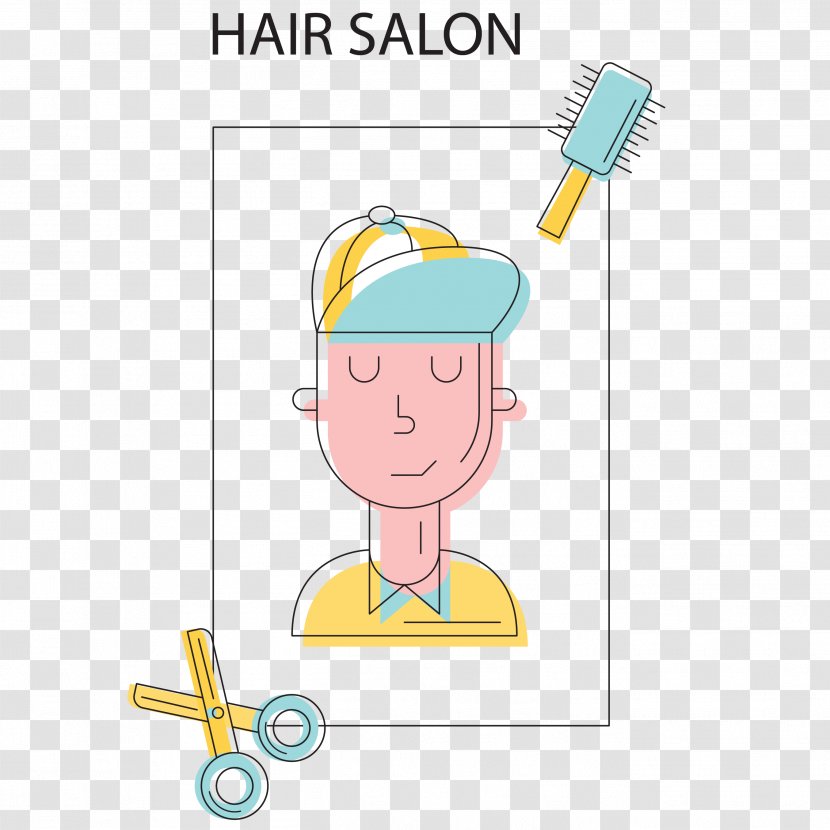 Comb Child Illustration - Material - Barber Vector Transparent PNG