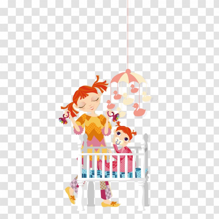 Adobe Illustrator Cartoon Illustration - Pixel - Take Care Of The Child's Mother Transparent PNG