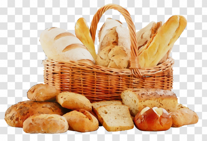 Food Bread Basket Ingredient Junk Food Transparent PNG