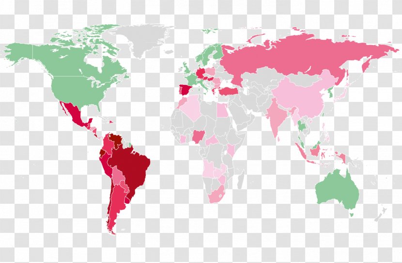 World Map Cartography - Pink Transparent PNG