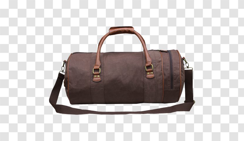 Handbag Leather Baggage Duffel Bags - Canvas Bag Transparent PNG