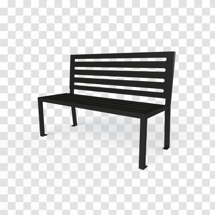 Bench Weathering Steel Seat Stainless - Metal Furniture - Park Transparent PNG