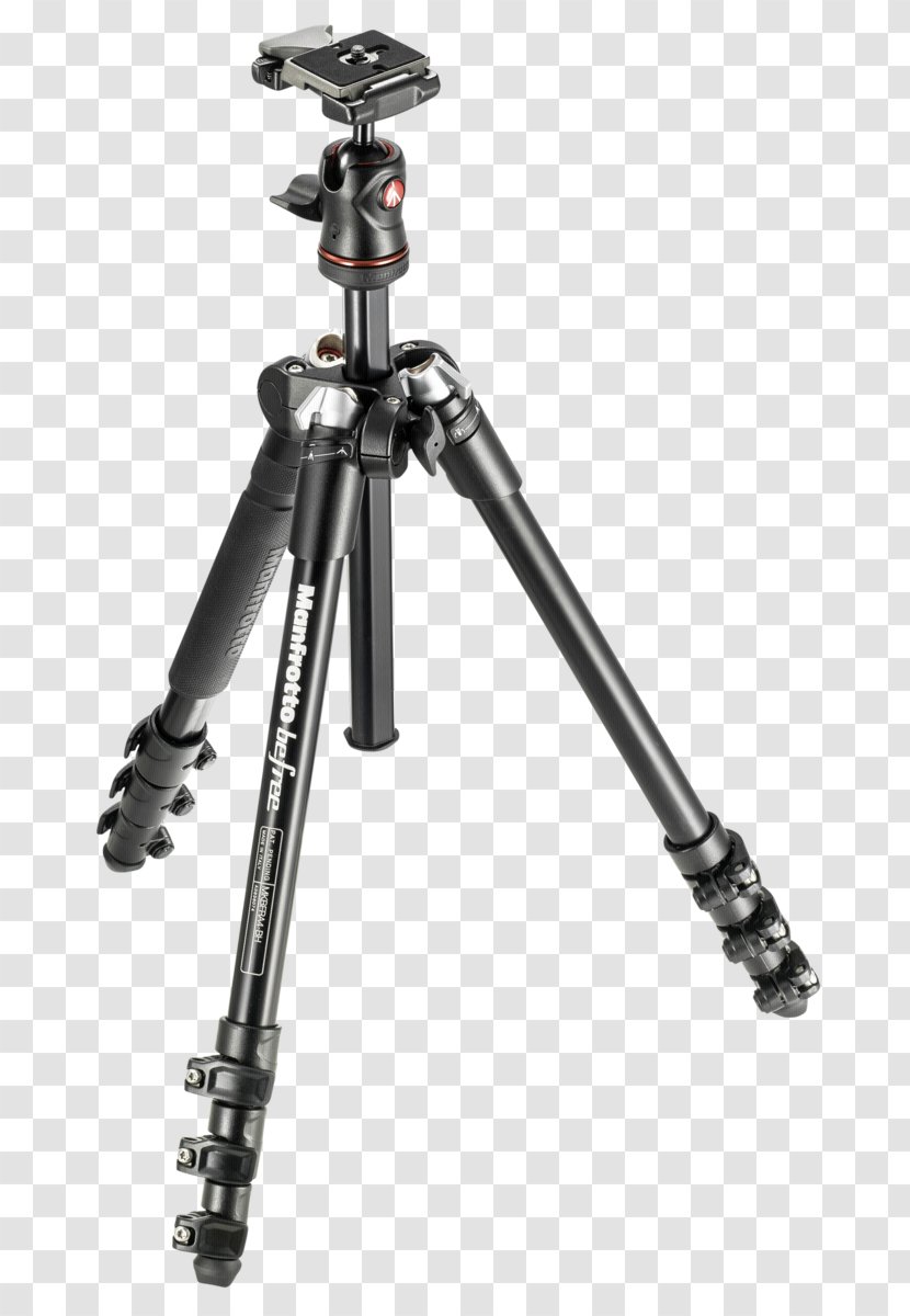Manfrotto BeFree Travel Tripod MKBFRA4RD-BH Aluminium With Ball Head - Photography - Camera Transparent PNG