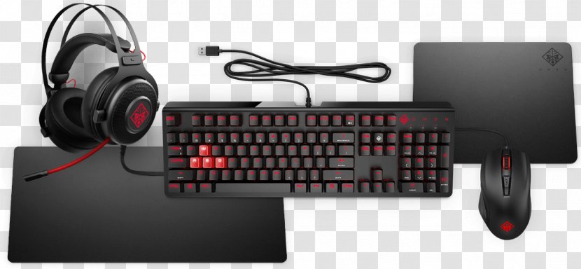 Computer Keyboard Hewlett-Packard Mouse HP OMEN 1100 With SteelSeries - Electronics - Goods Not To Be Sold For Personal Safety Injury Transparent PNG