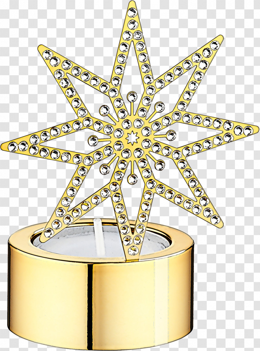 Yellow Gold Metal Star Jewellery Transparent PNG