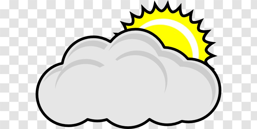 Cloud Clip Art - Black And White - Cartoon Images Of Clouds Transparent PNG