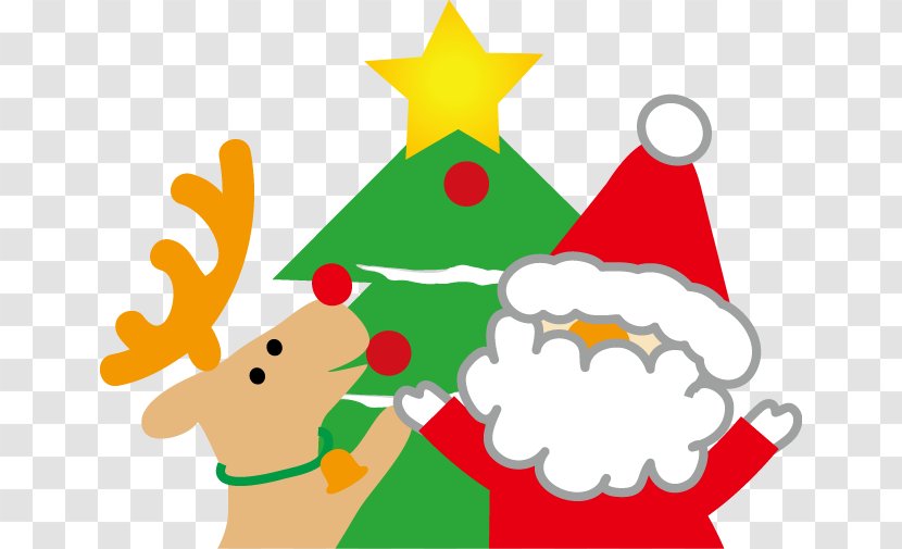 Santa Claus Christmas Day Tree Clip Art Cake - Eve Transparent PNG