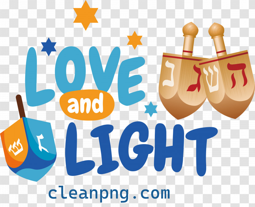 Happy Hanukkah Love Light Transparent PNG