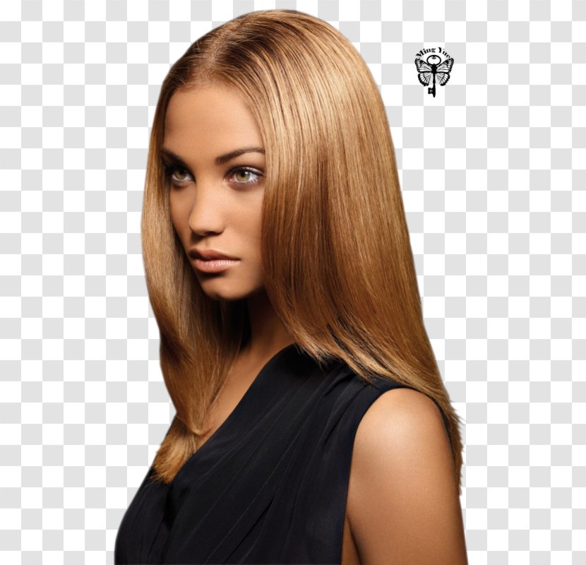 Blond Human Hair Color Highlighting Brown Coloring - Ombre Transparent PNG