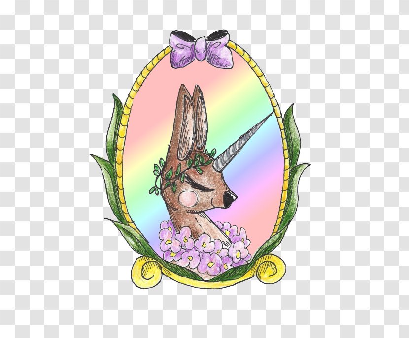 Easter Bunny Rabbit Hare Egg - Fictional Character Transparent PNG