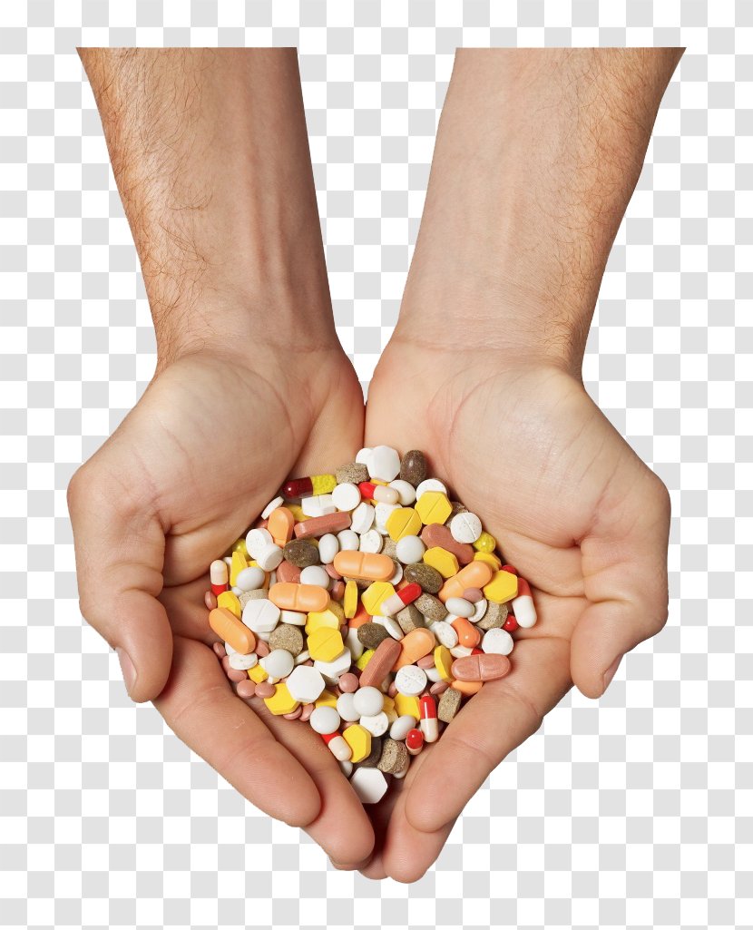 Tablet Pharmaceutical Drug - Medical Prescription - Holding Pills Transparent PNG