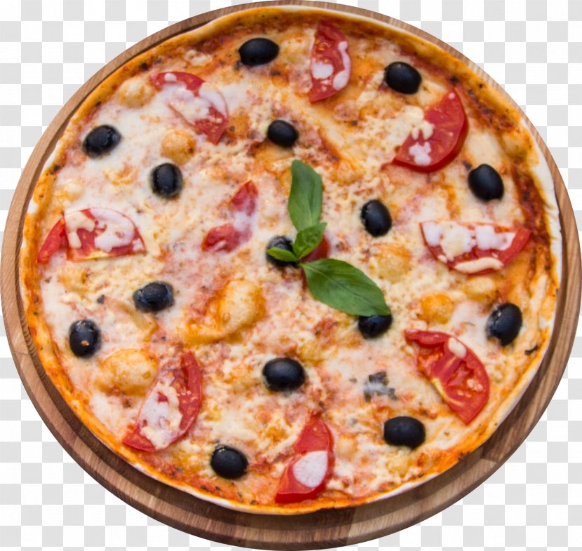 Sicilian Pizza Italian Cuisine Marinara Sauce Margherita - Cheese Transparent PNG