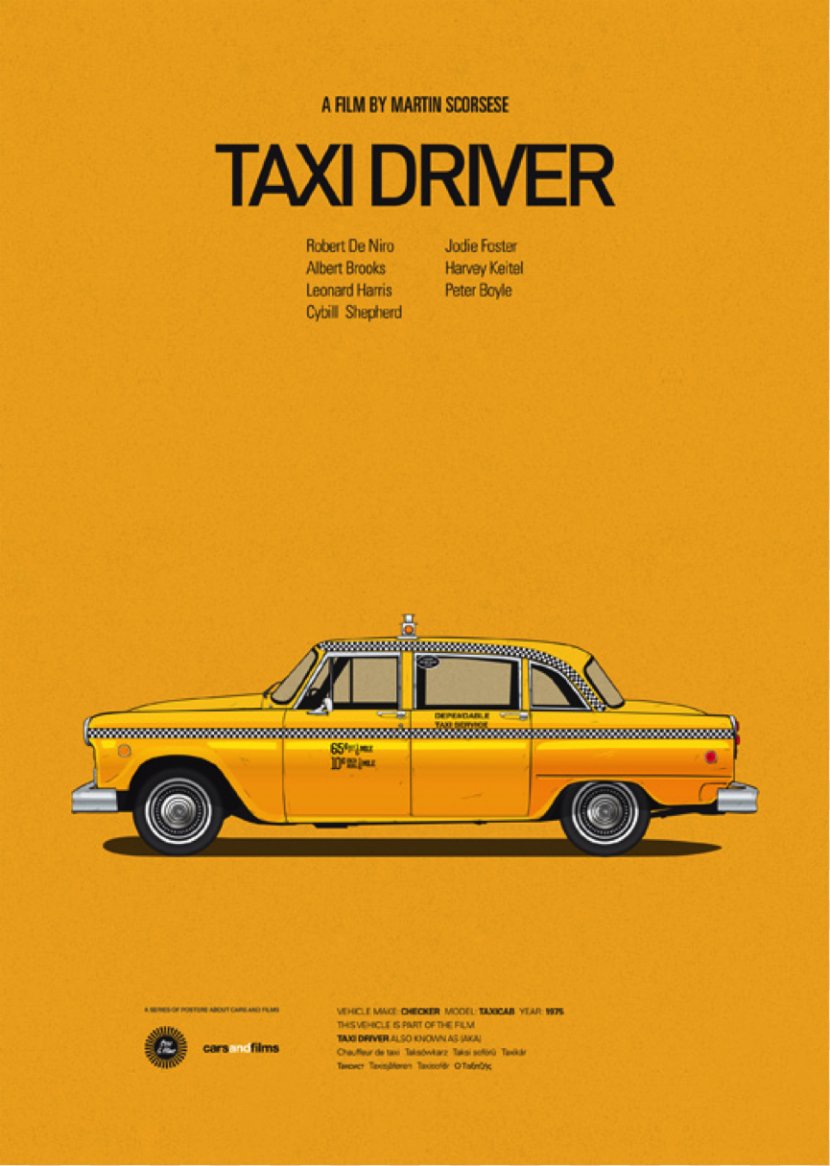 Car Film Poster Graphic Design - Illustrator - Taxi Logos Transparent PNG