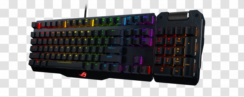 Computer Keyboard ASUS ROG Claymore MA01 CLAYMORE/RD/UK Gaming Keypad - Republic Of Gamers - Cherry Transparent PNG