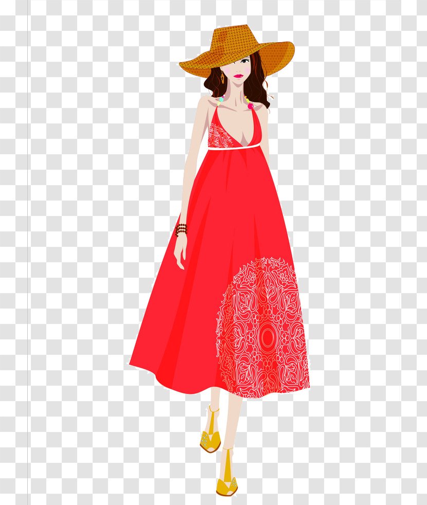 Clothing Designer Fashion - Tree - Red Woman Transparent PNG