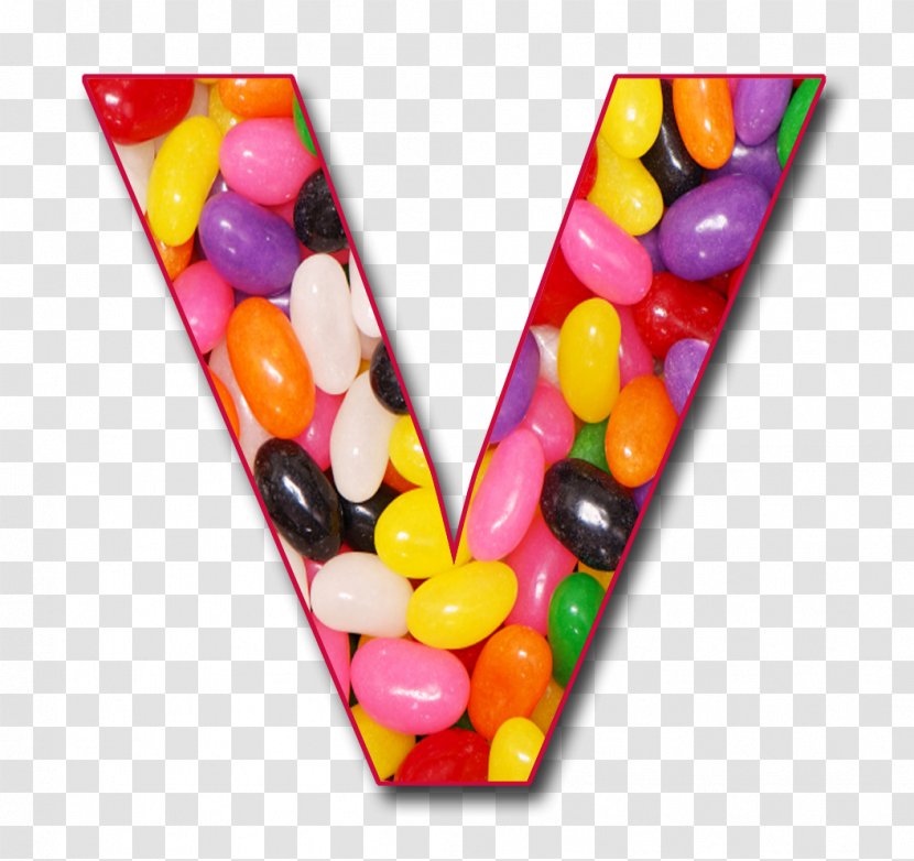 Letter Case Alphabet V - Confectionery - Beans Transparent PNG