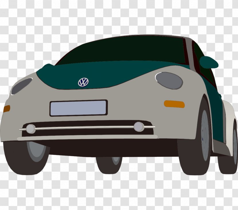 Car Door Volkswagen - Vehicle - Cartoon Painted The Front Toward Positive Of Transparent PNG